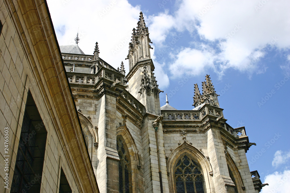 Fototapeta premium cathédrale et la psalette,Nantes
