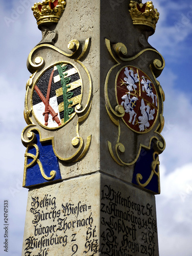 Postmeilensäule Bad Belzig photo