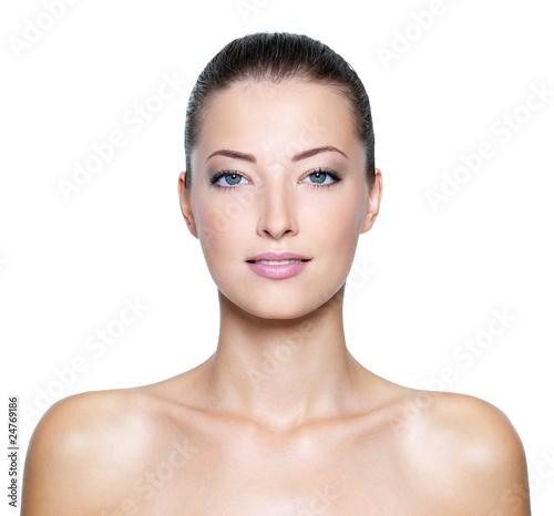 Face of a sexy beautiful young woman