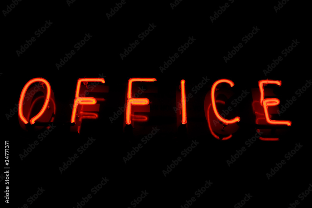 Office neon sign Office neon sign