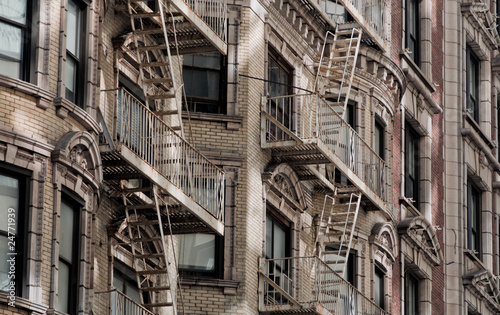 Detalle de fachada en Nueva York