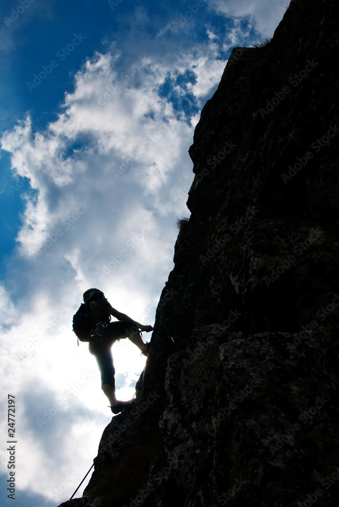 Fototapeta premium Climbing
