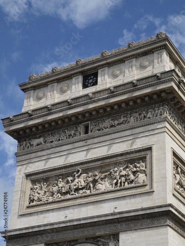 Arco del triunfo en Paris (Francia)