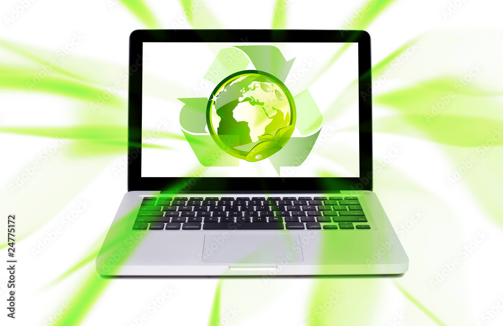Isolated modern laptop Isolated modern laptop