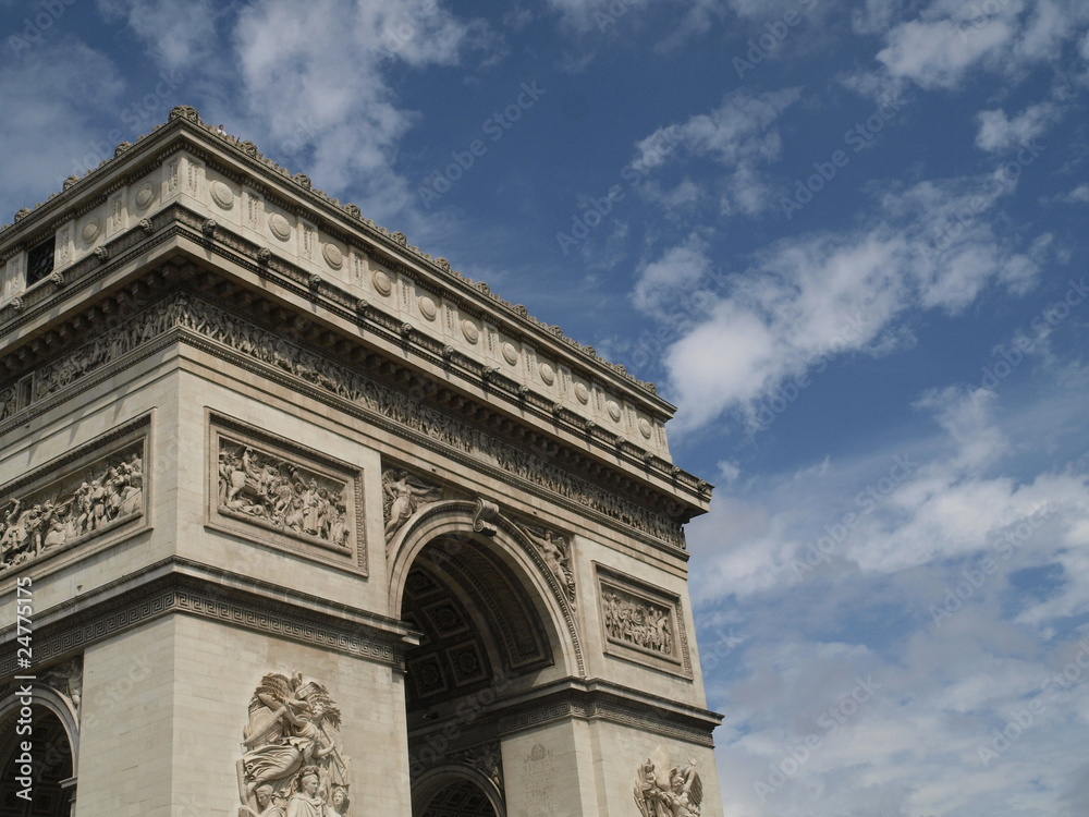 Arco del triunfo en Paris (Francia)