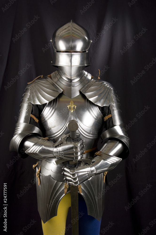 Armour of the medieval knight.