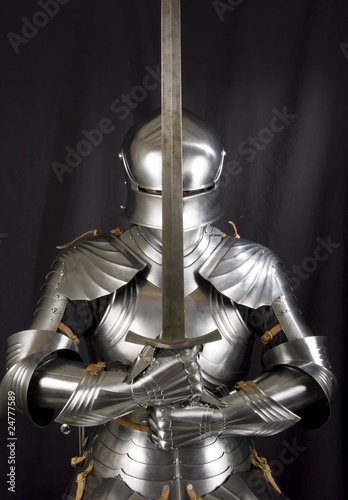 Armour of the medieval knight.