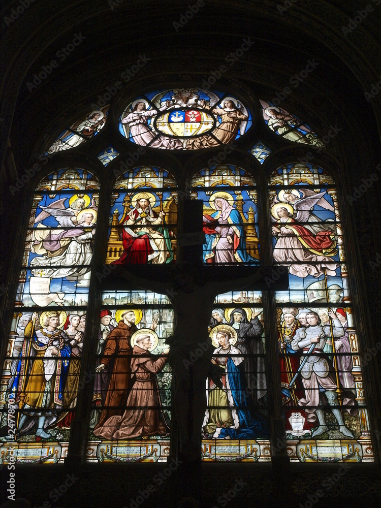 Iglesia gótica de San Eustache en Paris