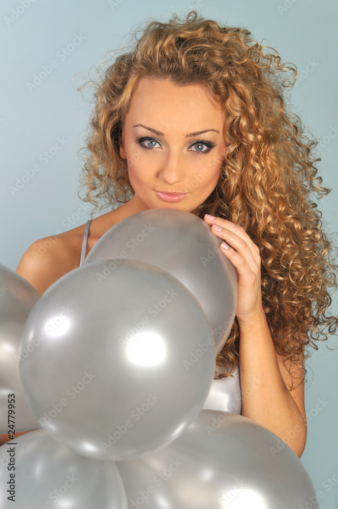 dziewczyna z balonem - obrazy, fototapety, plakaty 