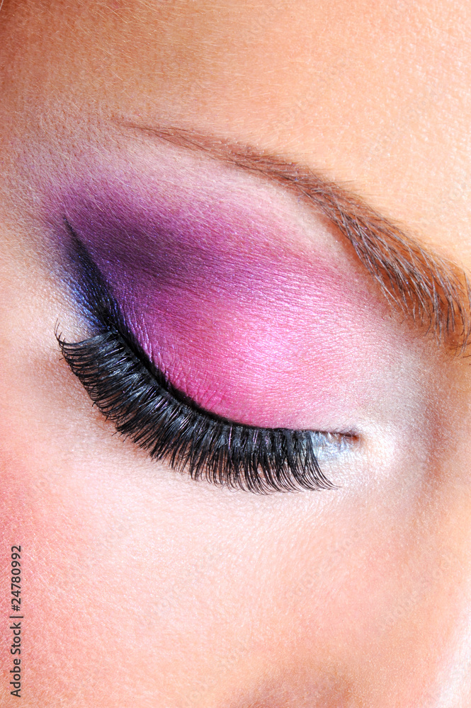 Obraz premium fashion makeup of a female eye