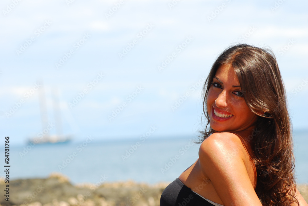 on the beach on the beach