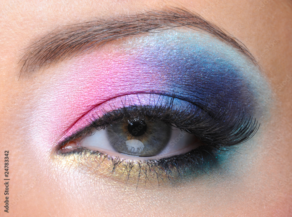 Obraz premium fashion makeup of a female eye