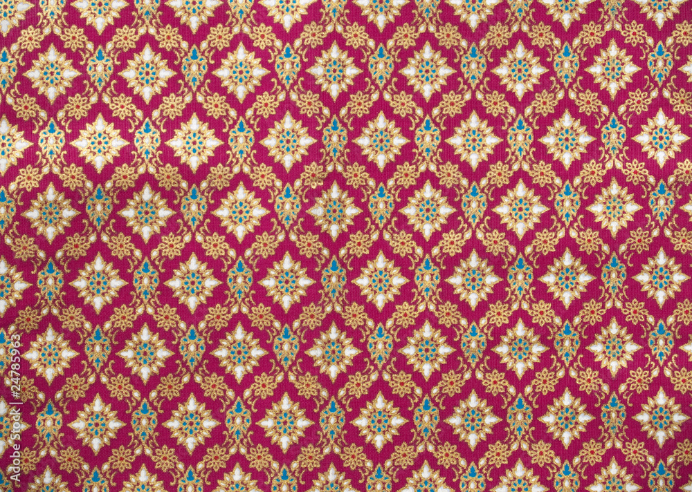 pattert style thai silk