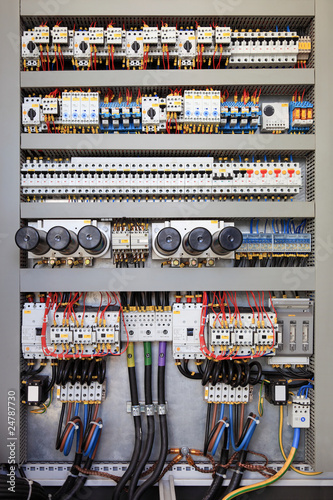 Obraz na plátně Electrical control panel