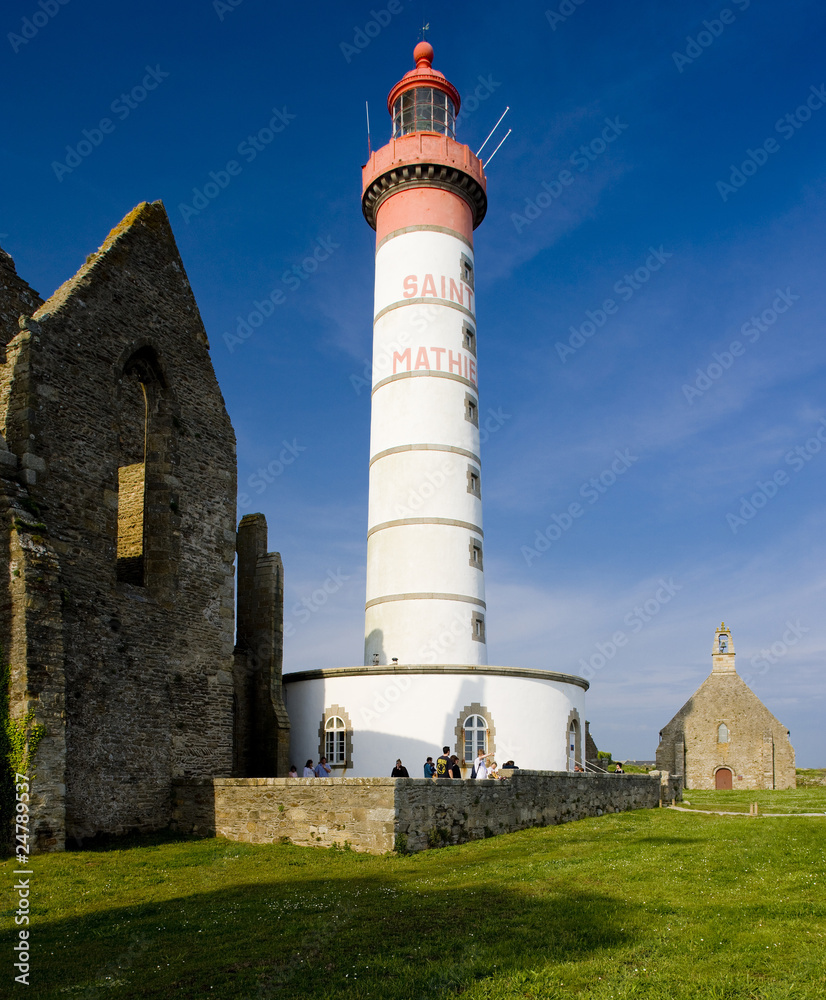 lighthouse and ruin of monastery, Pointe de Saint Mathieu, Britt