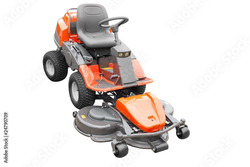 big lawn mower isolated