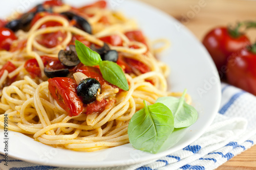 Naklejka pomidor włoski zdrowy śródziemnego spaghetti