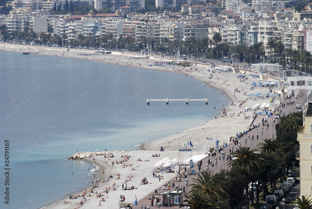 Fototapeta premium Bay of Angels at Nice. Cote d'Azur. France