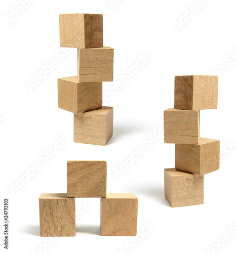 Stacks of Wooden Blocks