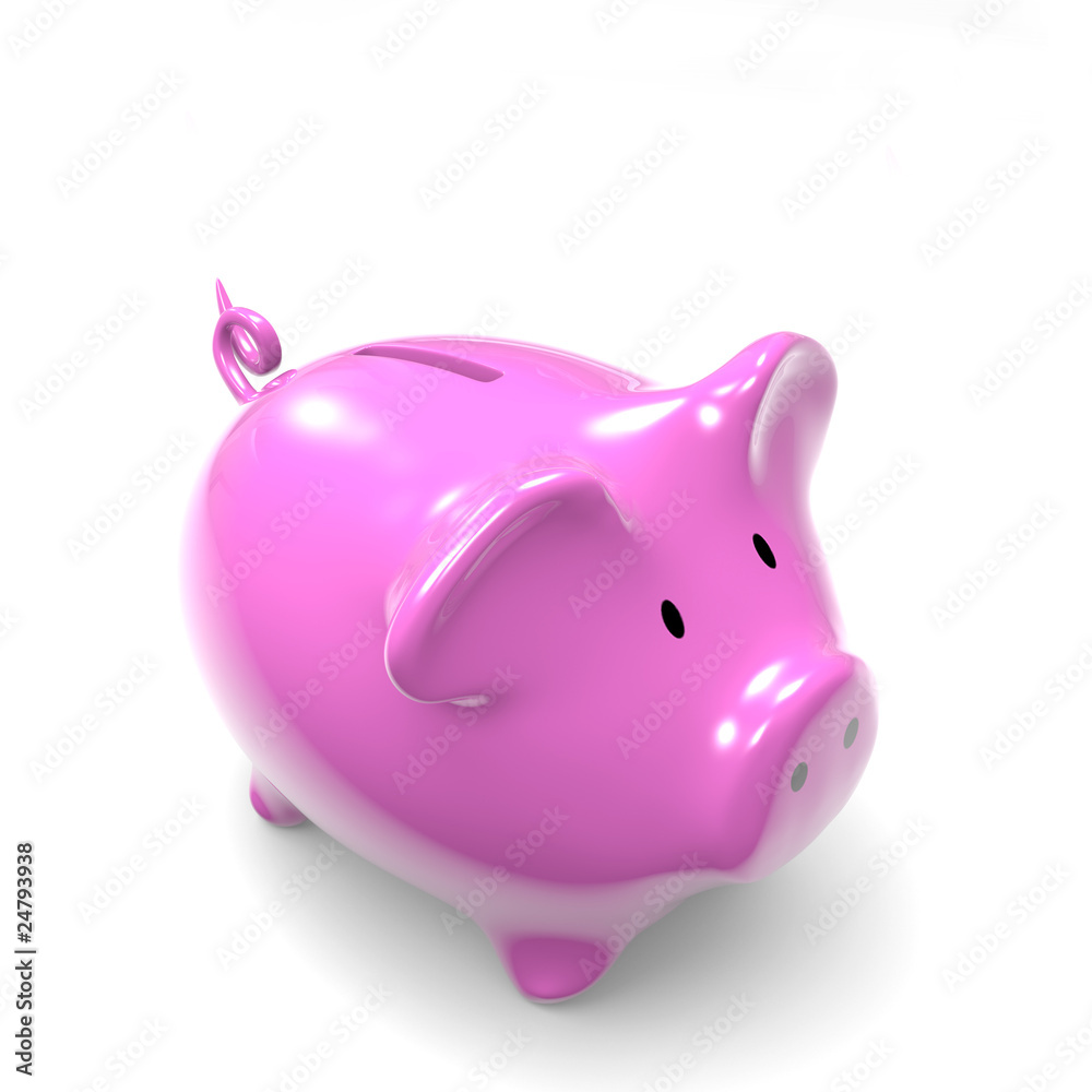 tirelire cochon rose vue plongée 1 tirelire cochon rose vue plongée 1