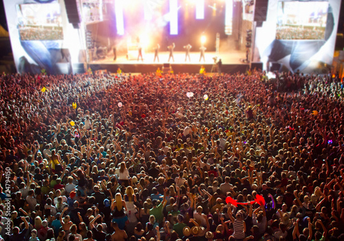 stage with big crowd