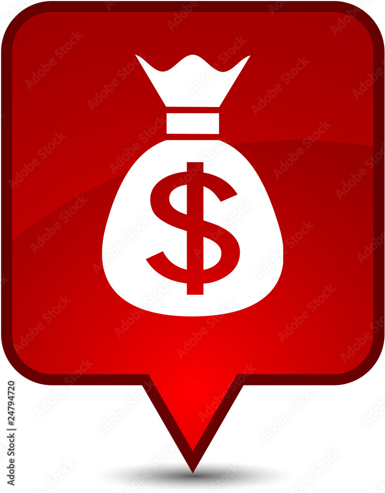 Money speech button. Money speech button.