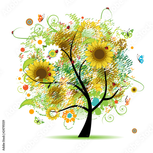 Floral tree beautiful