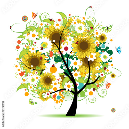 Floral tree beautiful