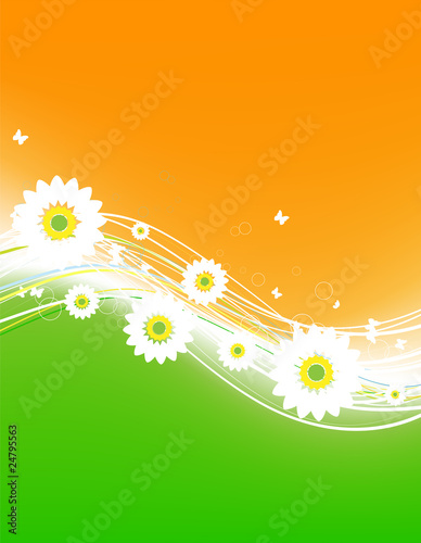 Floral abstract background for your design
