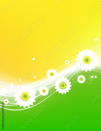 Floral abstract background for your design