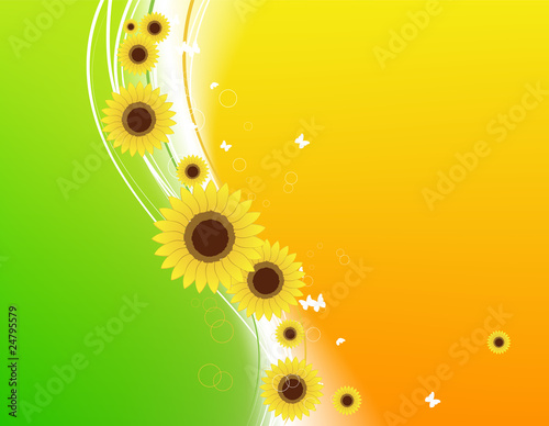 Floral abstract background for your design