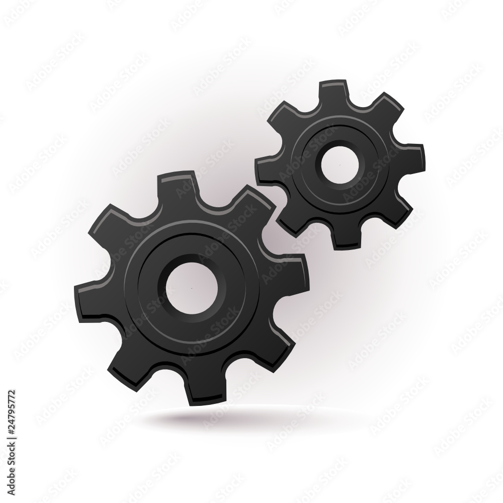 black gears icon black gears icon