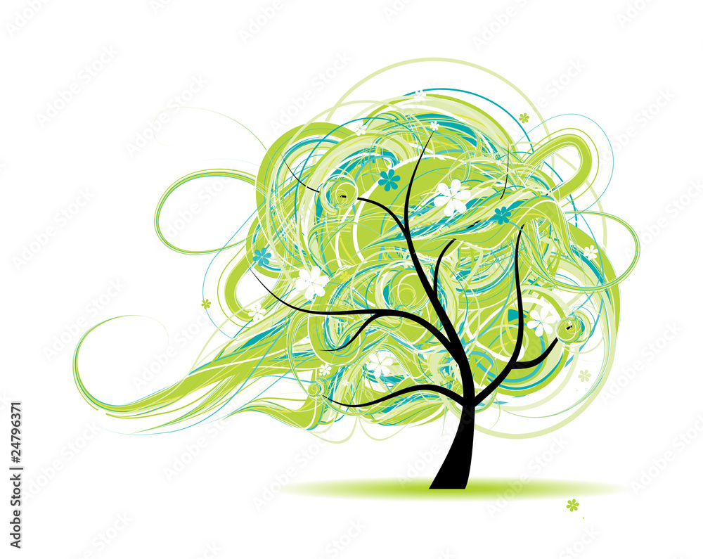 Art tree beautiful for your design Art tree beautiful for your design