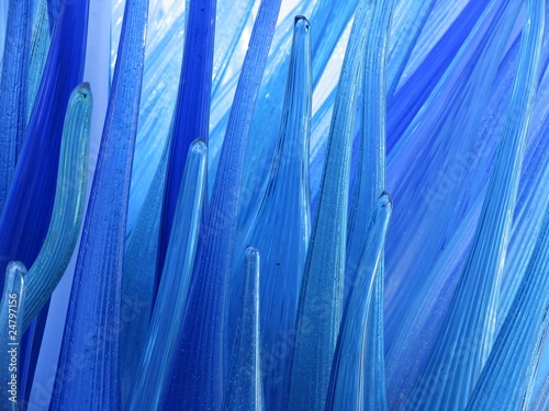 Blue Glass Sculpture