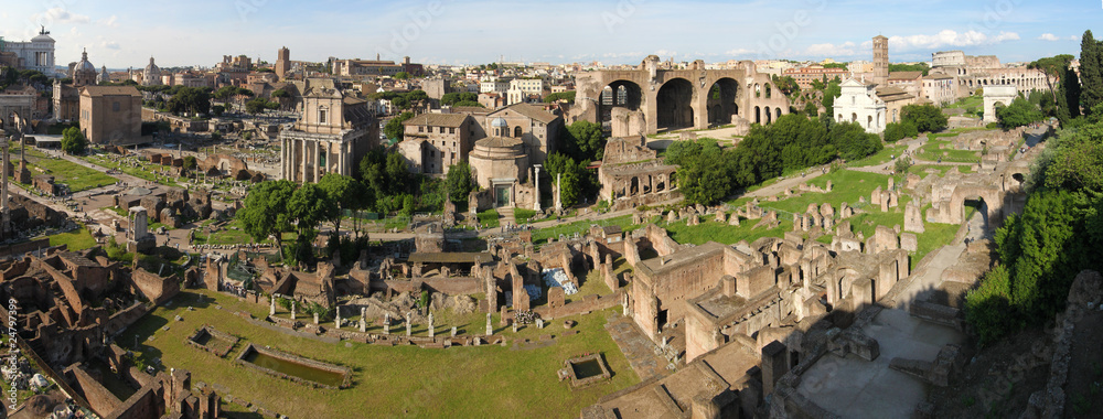 Obraz premium Panorama Forum Romanum Rome