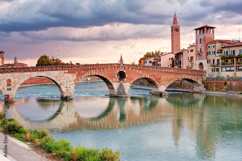 Ponte pietra Verona photo