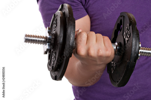 Man Lifting Weights