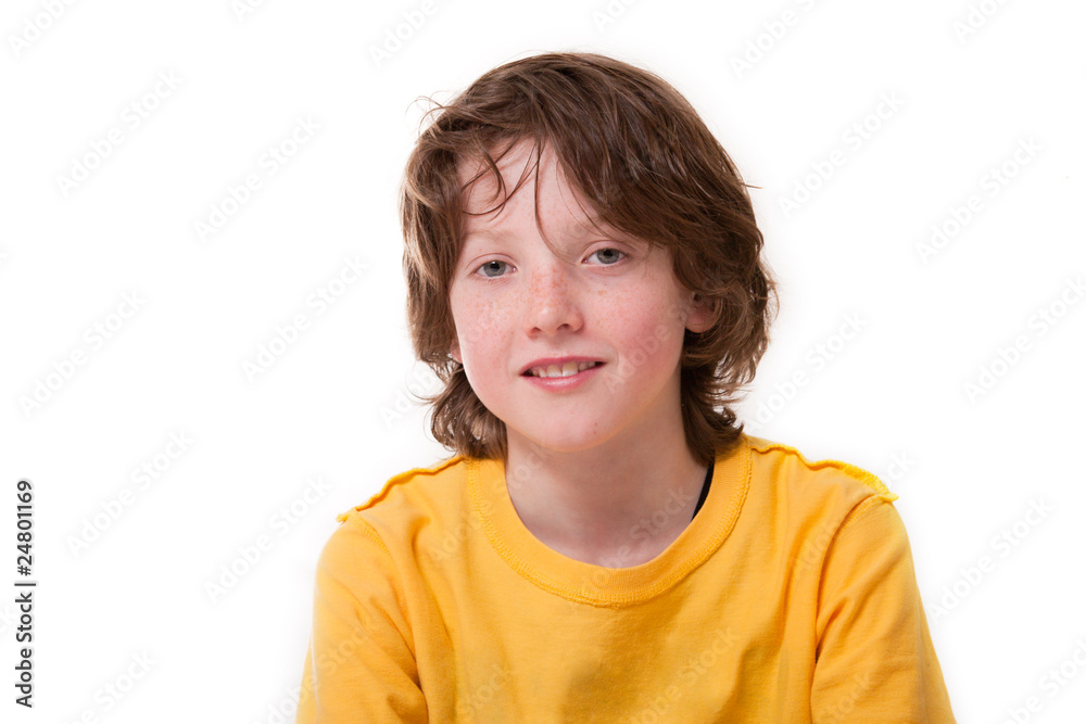 Boy with yellow shirt Boy with yellow shirt