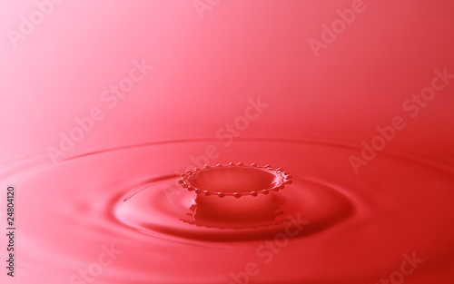 Milkdrop Crown in red photo