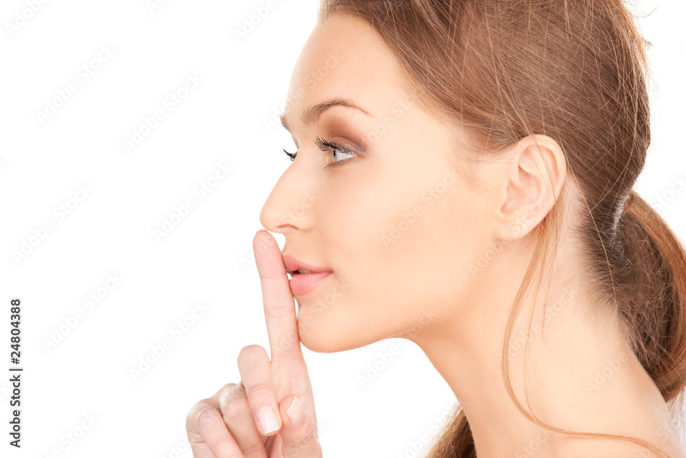 finger on lips finger on lips