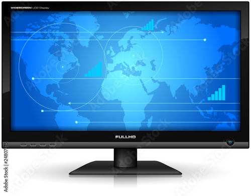 Widescreen TFT display