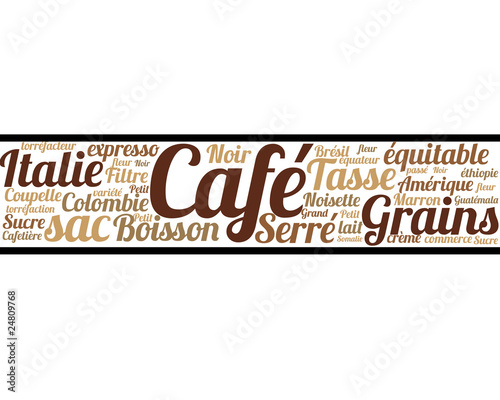 café, mots image sur la thématique du café