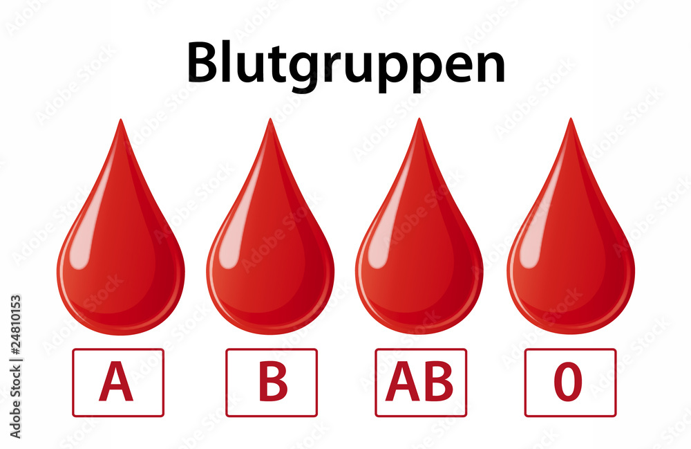 Blutgruppe 0 Und A Ergibt stock.adobe.com