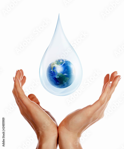 large drop of water