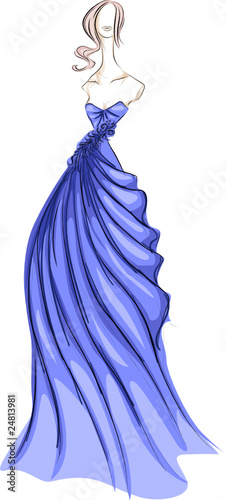 Girl In Gown Sketch