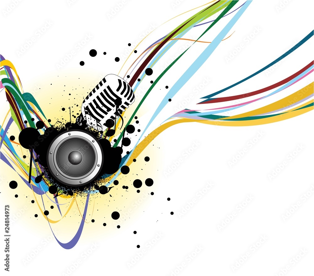 Fototapeta premium music background
