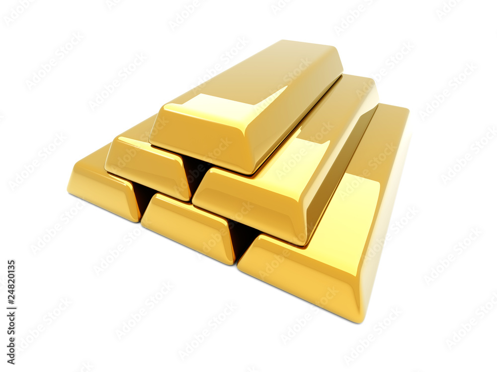 Gold Barren Pyramide