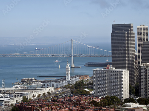 San Francisco and Bay Bridge