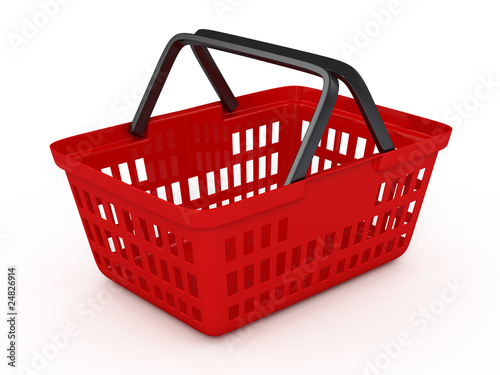 Red shopping basket