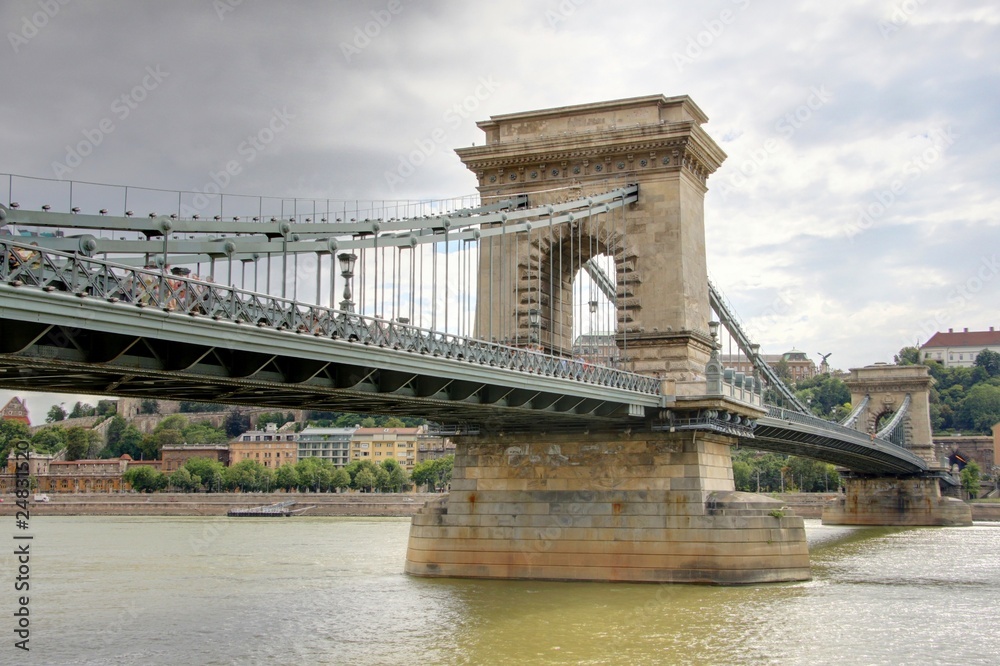 Obraz premium le pont aux chaines à budapest